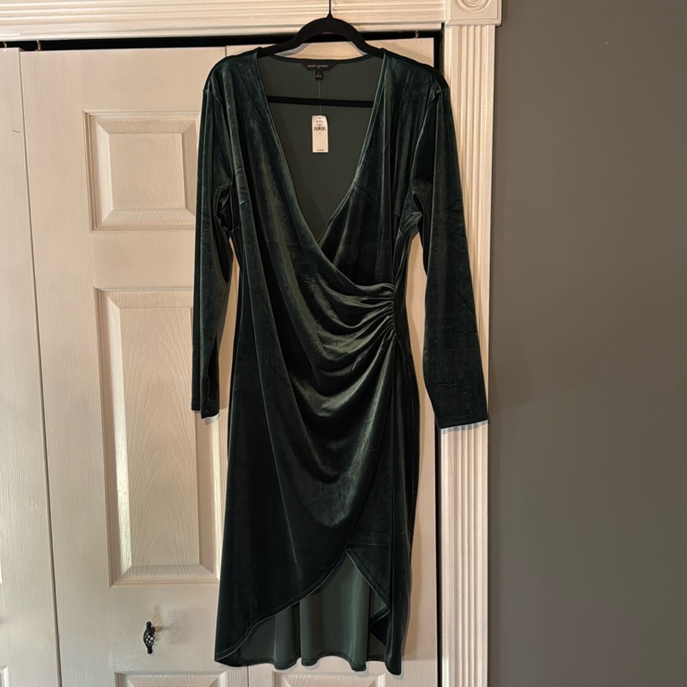 Brand new green velvet dress.